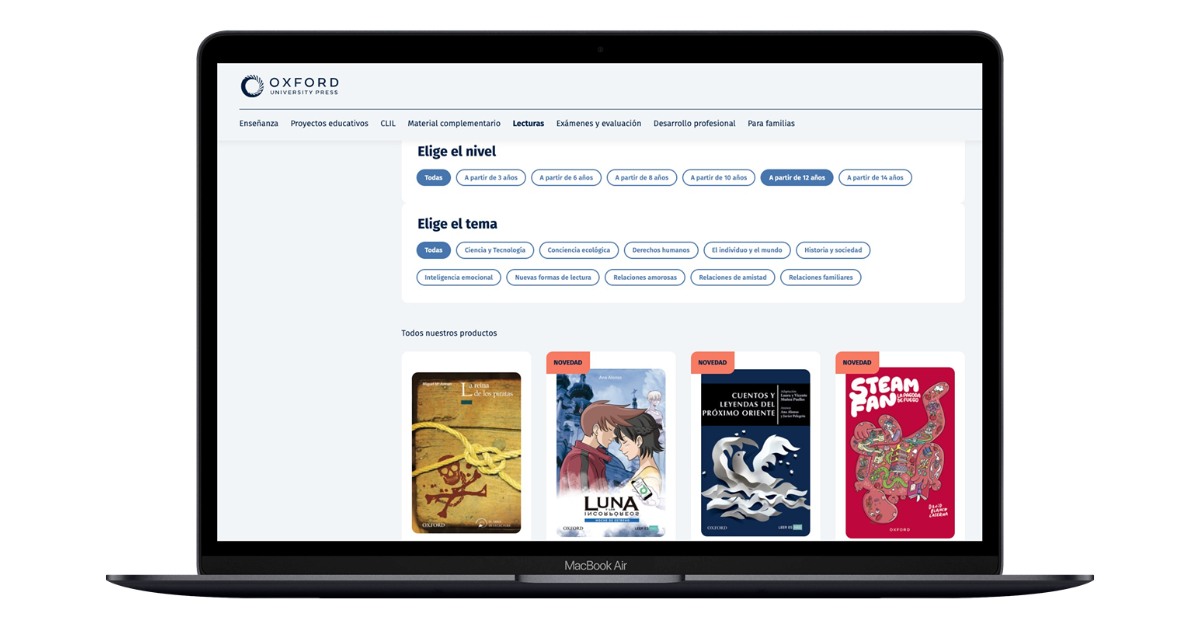 recursos de lectura en español de Oxford University Press